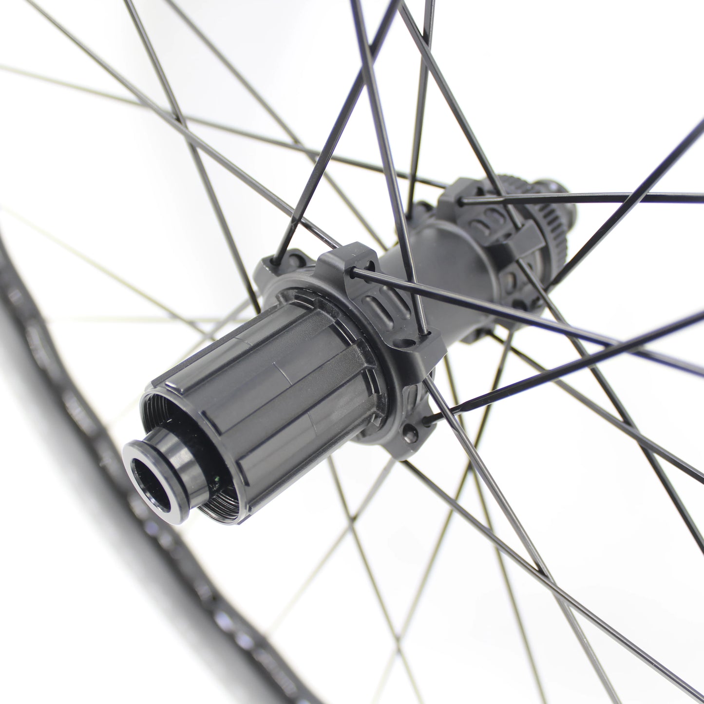 New 700C 65mm wave Road Bike UD Full Carbon Fibre Bicycle Thru Axle Center lock Disc brake Wheelset clincher tubeless rims 25mm