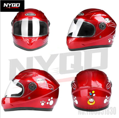 Children's helmets, child safety helmets electric vehicle helmets autumn winter boy and girls warm cartoon  helmets casco moto