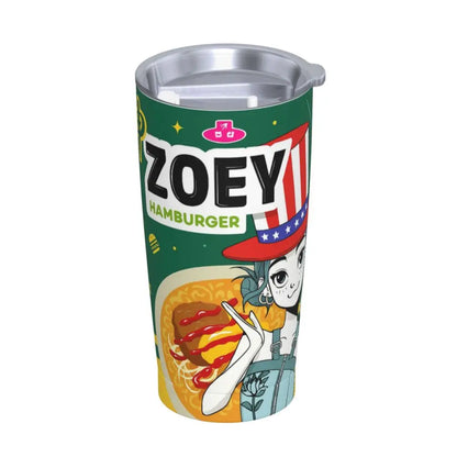 Kpop Demon Hunters Ramen Mira 20oz Tumbler Stainless Steel Double Wall Vacuum Insulated Tumblers Mug With Straw
