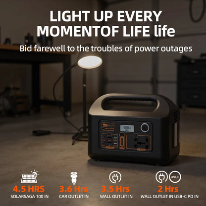 150W Portable Power Station Power Generator 110V 220V LED Light Emergency Solar Power Bank for Outdoor Camping Travel