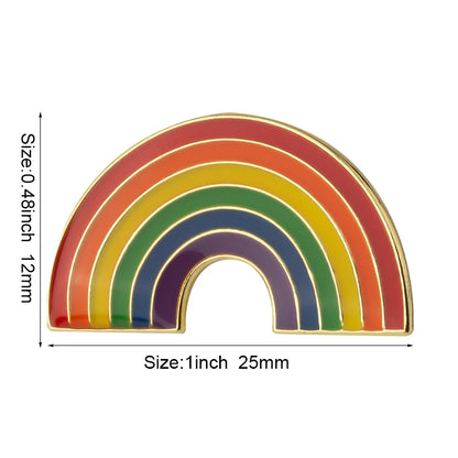10pcs a lot Philadelphia Pride Badges LGBT Pin Metal Rainbow Badge Pins Gay Pride Lapel Pinback