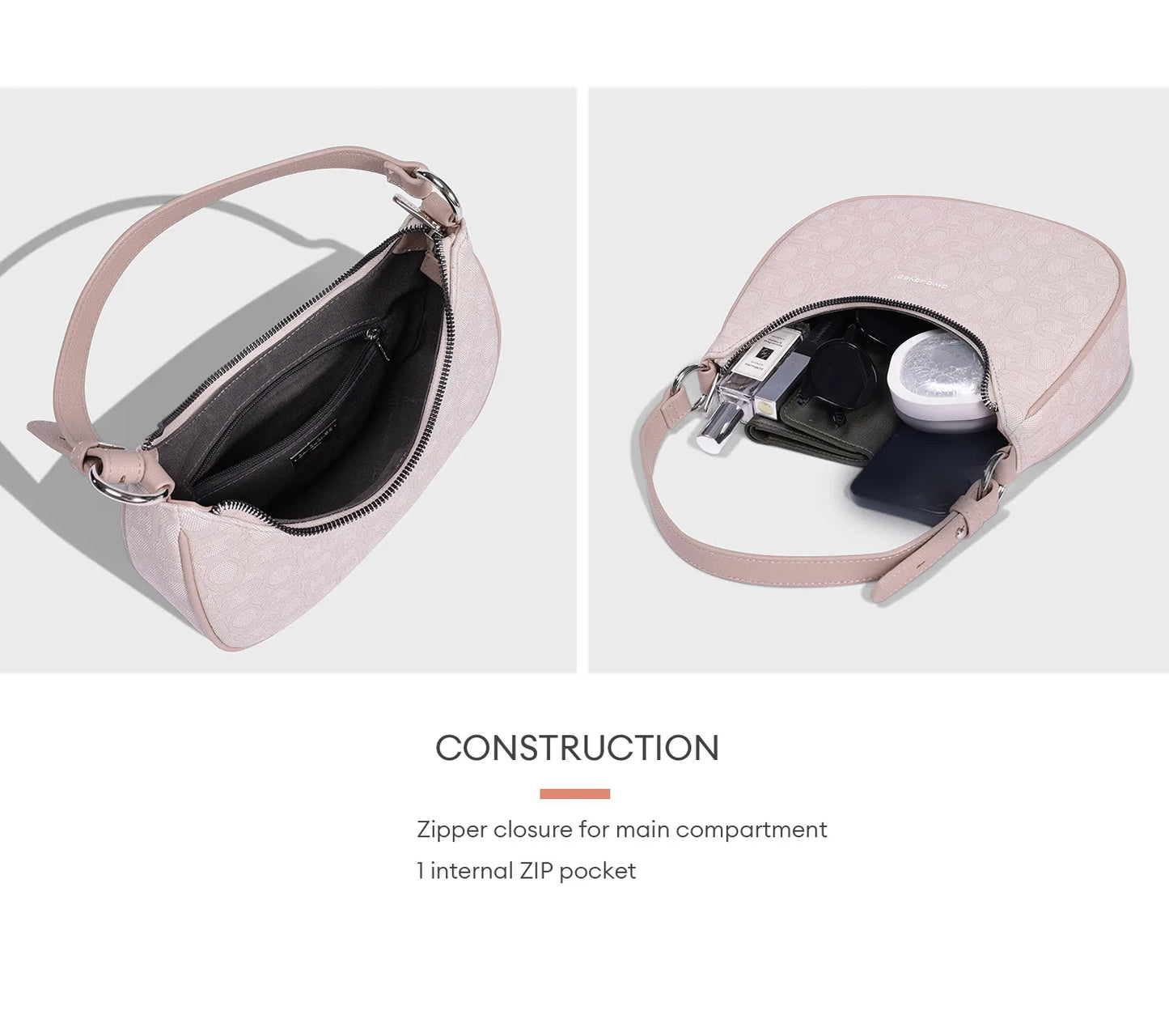 David Jones Multifunctional Women's Leather Underarm Bag Autumn Summer Trendy Crescent Bag Fashion Luxury Vintage Shoulder Bag