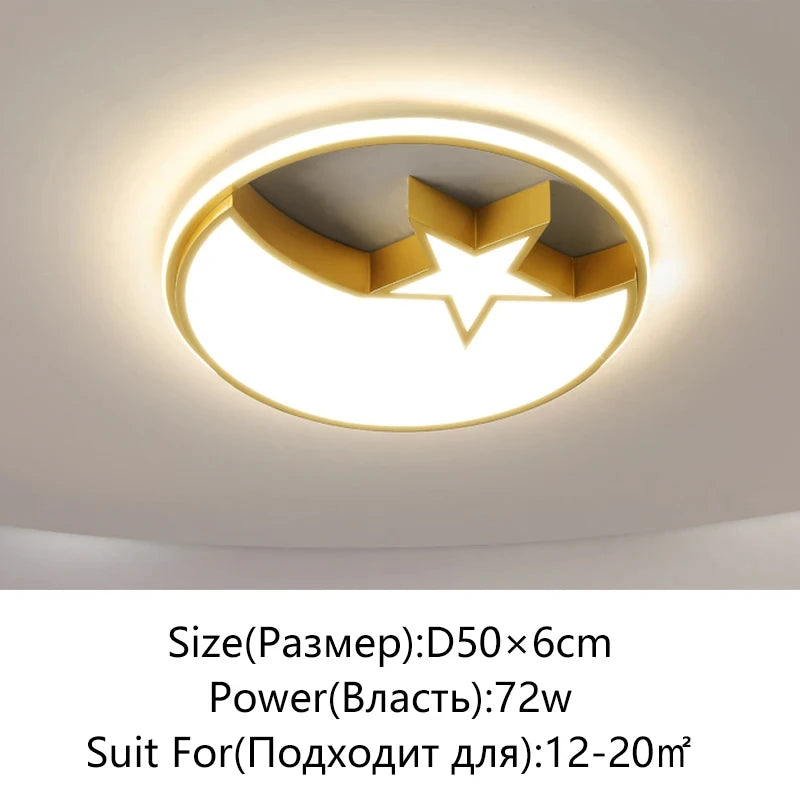Modern LED Ceiling Light Minimalist Bedroom Lamp Home Decor Ceiling Chandelier Children's Room Lustre Living Room Lights Fixture
