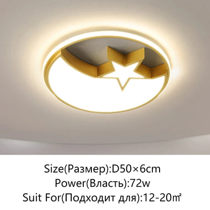 Modern LED Ceiling Light Minimalist Bedroom Lamp Home Decor Ceiling Chandelier Children's Room Lustre Living Room Lights Fixture