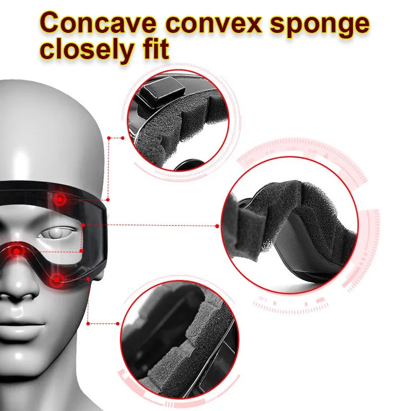 Dust-proof Motorcycle Goggles, Eyeglasses for Men and Women, Off-road Cycling, Safety Eye Protection, Anti Dust Glasses