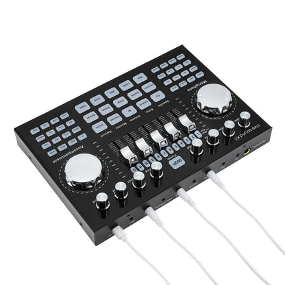 * K1 Live Sound Card Voice Changer Karaoke  Audio Mixer for Broadcast Recording KTV Music Audio Multifunctional Live Sound Card