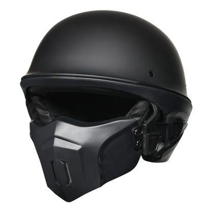 Malakas na lokomotiko buong helmet retro motorsiklo helmet rogue kumbinasyon kalahating helmet