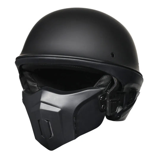 Malakas na lokomotiko buong helmet retro motorsiklo helmet rogue kumbinasyon kalahating helmet