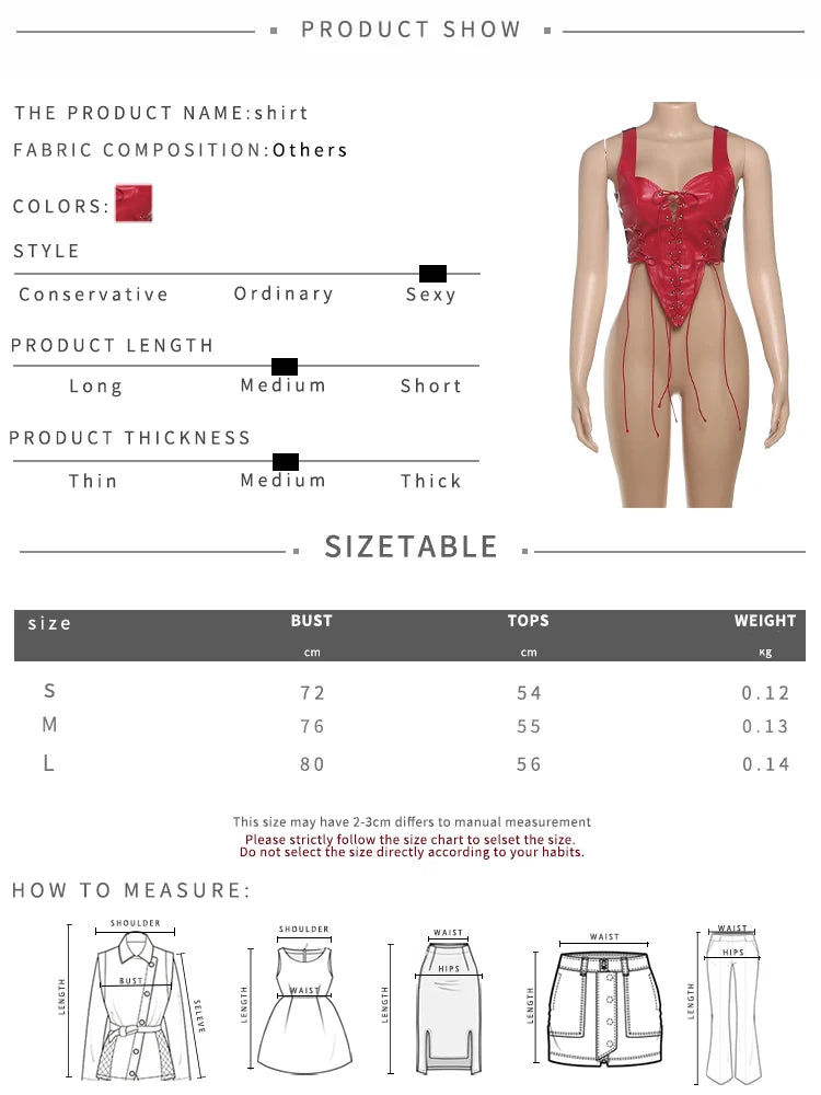 Kliou PU Leather Tank Tops Woman Low-Neck Shirring Backless Irregular Hem Skinny Stretch Hot Girls High Street Style Clothing