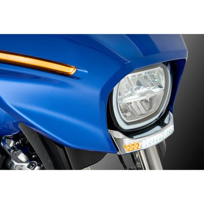 For CVO Electra Street Glide Ultra FLHXU New Motorcycle Front Lower Fairing Signal Light Turn Light Amber Lamp Accessories