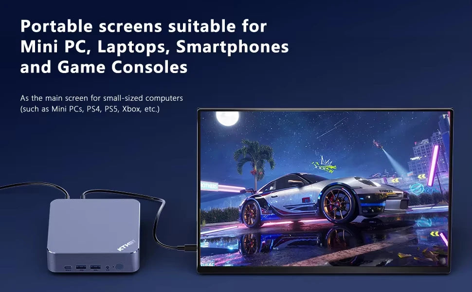 KTHIN PG03 PRO 16 inch 2.5K Portable Display 2560*1600 HDMI 120Hz Type-C 144Hz Travel Gaming Screen for Laptop Switch Computer