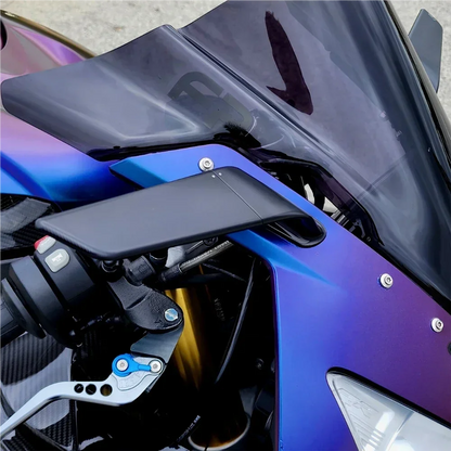 For BMW S1000 RR Adjustable Mirrors Sports Winglets Mirrors Kits 2009-2018 S 1000 RR S1000RR Mirrors Motorcycle Stealth Mirrors