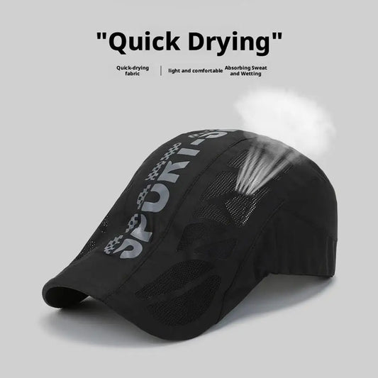 Sport Cap Lightweight Breathable Quick Dry Mesh Stead Hat With Adjustable Fit For Men Women Baseball Hat Golf Driving Cycling