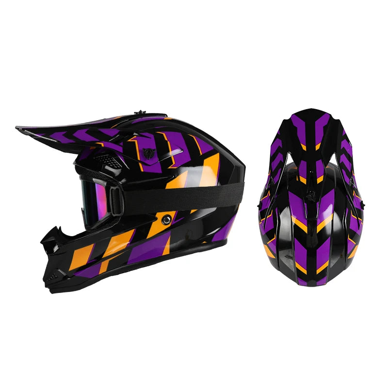 Popular off-road motorcycle helmets with personalized full face helmets suitable for adult and children's racing original helmet
