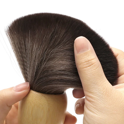 Professional Barber Neck Duster Hair Cutting Brush Soft Bristle Salon Cleaning Brush For Removing Loose Hair