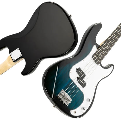 Electric Bass Guitar 4 Strings 20 Frets Electric Bass Set Electric Bass with Belt Cable and Wrench Tool