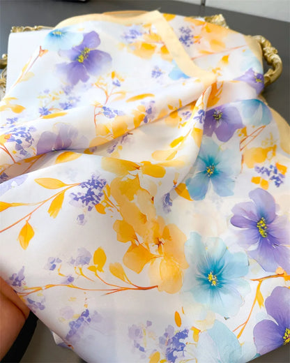 Fashion Paisley Print Silk Hairbands Scarf Women 2025 New Elagant Bandana Neck Kerchief Head Bands Foulard Female Scarfs