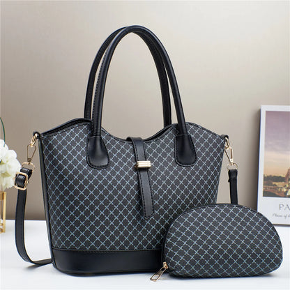 New Trendy Women's Tote Bag Brand Women's Handbag Large Capacity Women's Shopping Shoulder Bags 2 Piece Set Ladies messenger bag