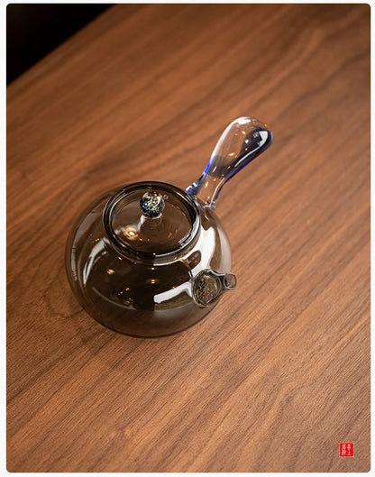 High Borosilicate Glass Teapot Thickened High Temperature Resistance Side-handle Pot Small Household Anti-scald Green Tea Teapot
