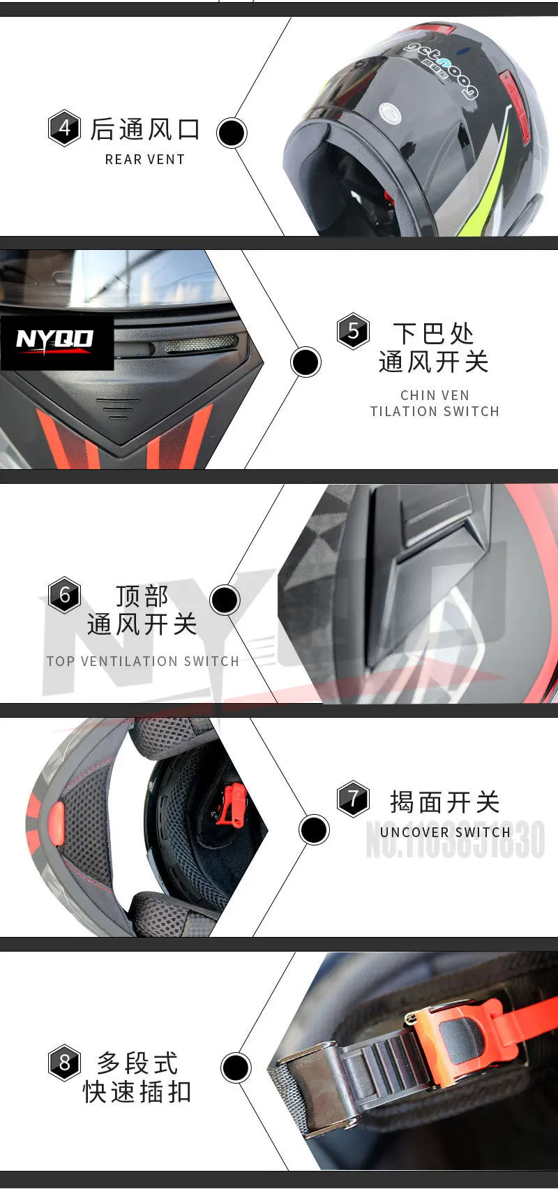 KUQIBAO motorcycle bluetooth helmet double lens uncovered motorcycle helmet with FM large capacity 1200mAh flip helmet