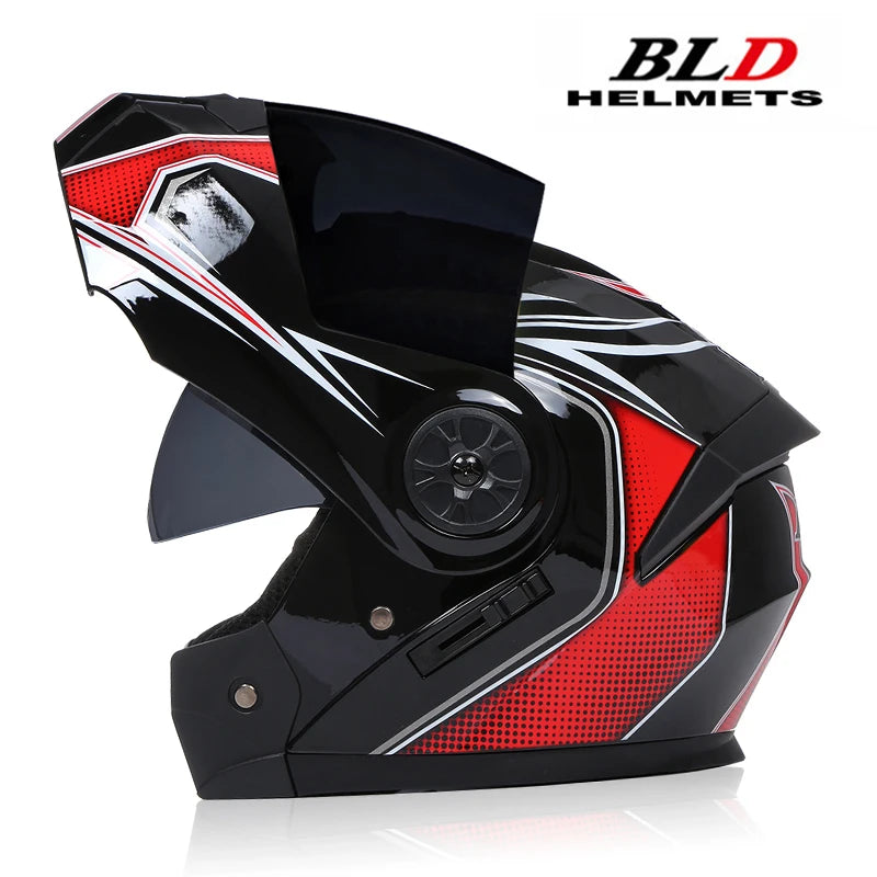 DOT Approved Personalised Flip Up Motorcycle Helmet For Men Women Safety Downhill Motocross Racing Modular Full Face Casco Moto