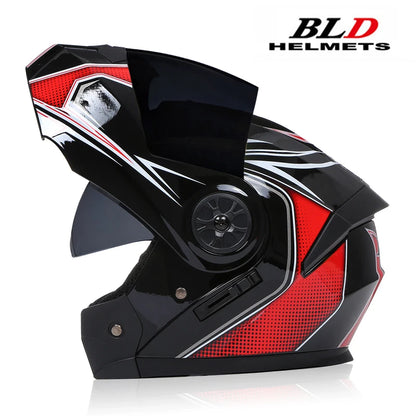 DOT Approved Personalised Flip Up Motorcycle Helmet For Men Women Safety Downhill Motocross Racing Modular Full Face Casco Moto