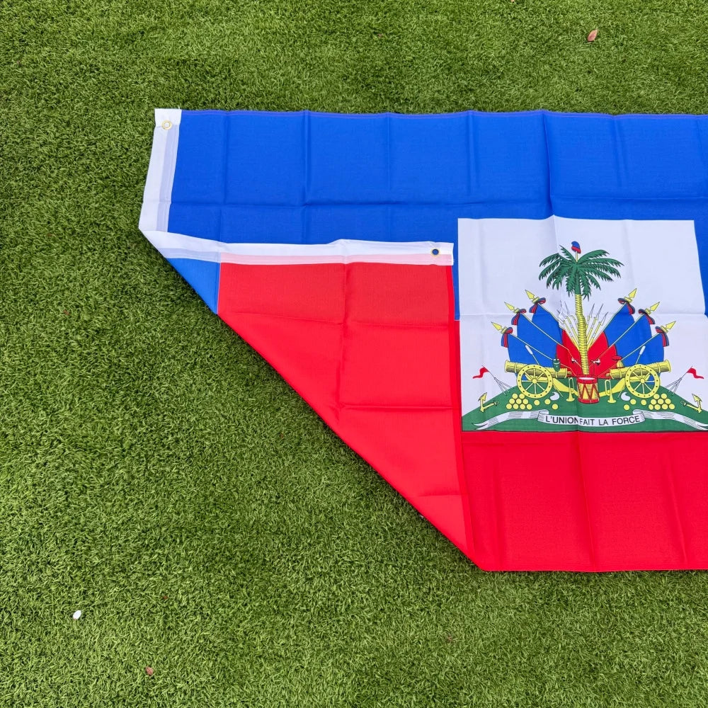 Haiti Flag 150x90cm Large 3x5 FT Haitian National Flag Polyester Double Stitched Outdoor Indoor Decoration