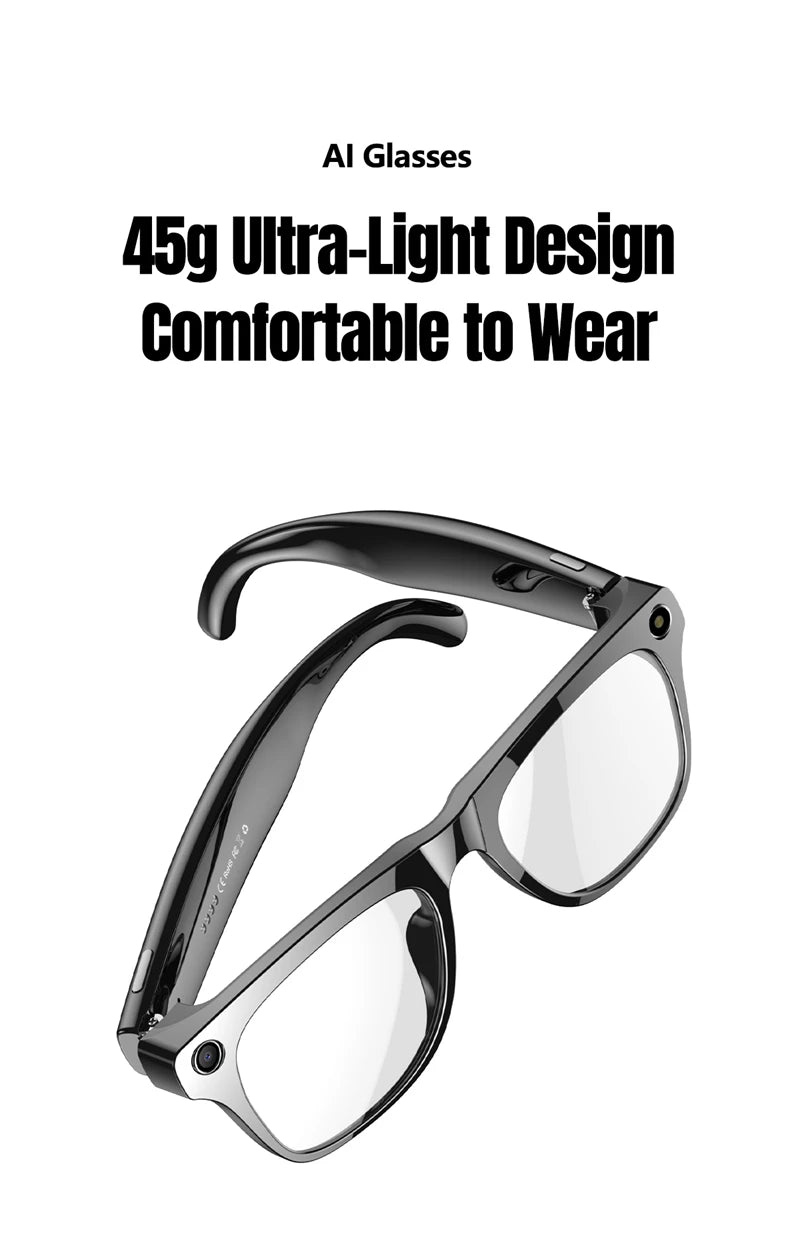Xiaomi 8K AI Smart Glasses HD Photochromic Multifunction Bluetooth Calling Voice Assistant Music Player Translate Camera Glasses
