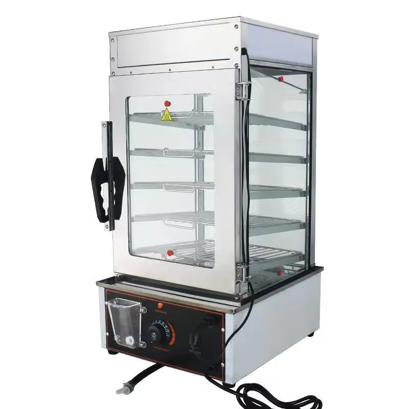 Counter Curve Glass Pizza Chicken Pie Commercial Food Warmer Electric Display Showcase Bakery Snack Food Chicken