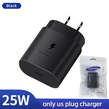 SAMSUNG 25W Charger 45W Adapter PD Type C Super Fast Charging Samsung Galaxy S26 S25 S24 S23 S22 Ultra A54 A34 Power Chargeur EU