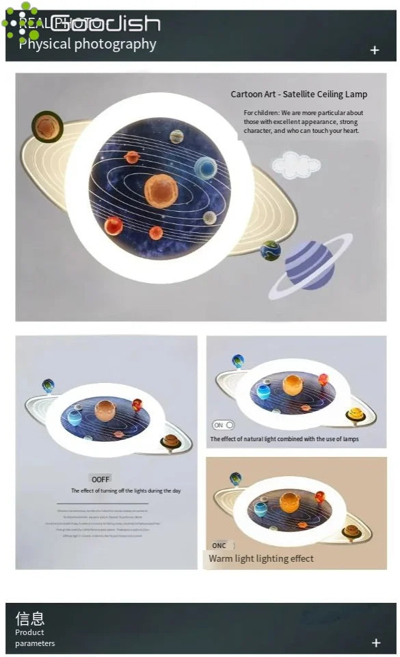 Modern Minimalist Nordic LED Home Ceiling Lights Cartoon Astronaut Space Art Creative Lamp for Living Room Decoration Chandelier
