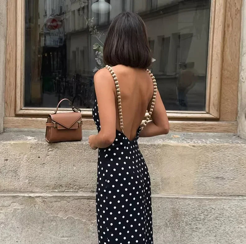 Elegant Black Maxi Dress Sleeveless Slim Fit With Gold Chain Detail Dresses Evening Party Formal Events Chic Floor-length Gown