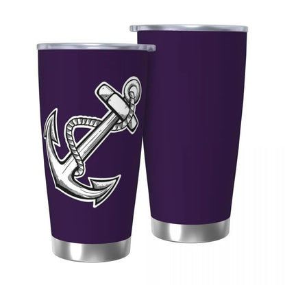 Fremantle Dockers Anchor Stainless Steel Tumbler Vacuum Insulated Mugs Thermal Cold Cup Straw With Lid 20oz