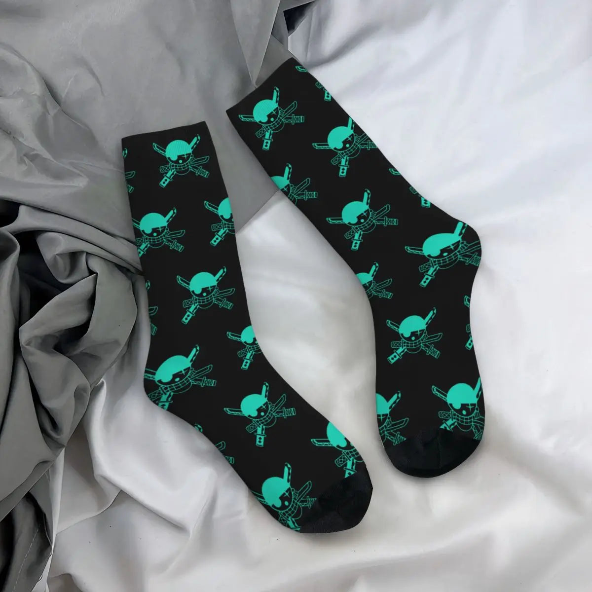 Fashion Men's Socks Harajuku Tony Tony Choppers Sock Luffys Zoros Trafalgar Law Anime Women's Socks Spring Summer Autumn Winter
