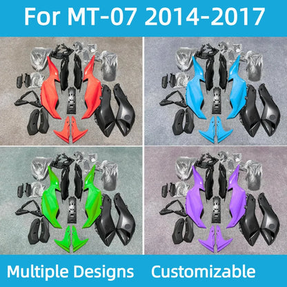 MT-07 2014 2015 2016 2017 Motorcycle Accessories Fairings for YAMAHA FZ07 14-17 Sportbike Plastic Body Set Fairing Kit