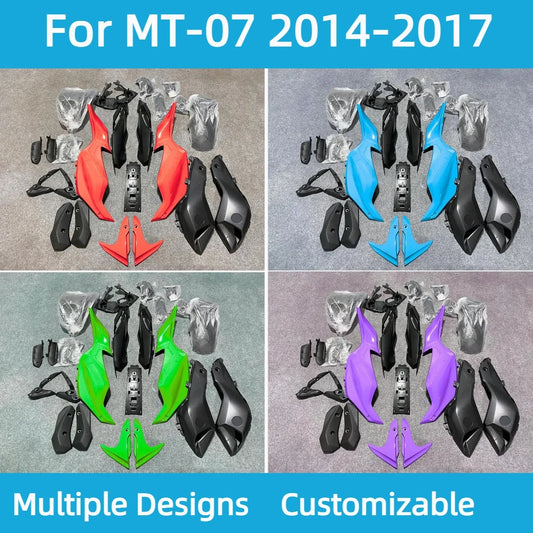 MT-07 2014 2015 2016 2017 Motorcycle Accessories Fairings for YAMAHA FZ07 14-17 Sportbike Plastic Body Set Fairing Kit