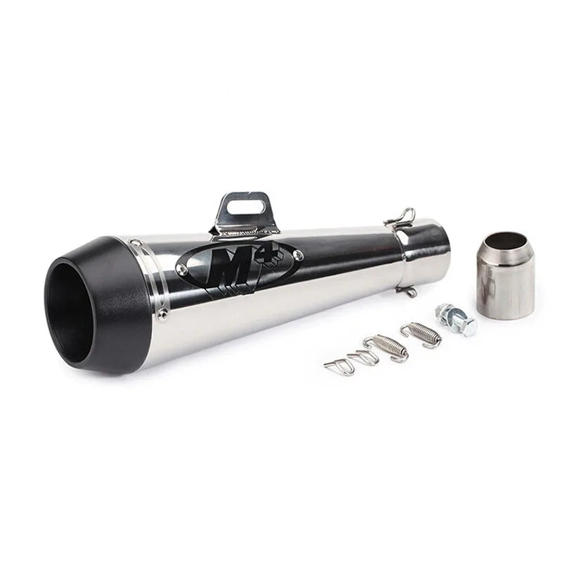 51MM Motorcycle Exhaust Pipe Escape GP Moto Pot Muffler Slip on For Scooter Motocross Dirt Bike Moto 300cc 600cc 1000cc