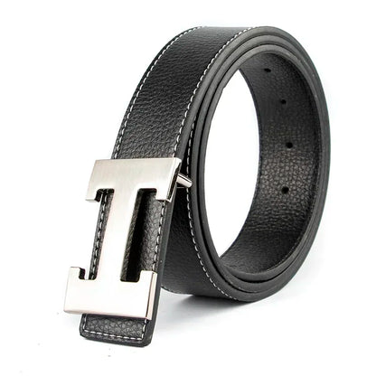 Red Luxury Designer Brand Cowhide H Belt Men High Quality Women Genuine Real Leather Dress Cowhide Strap for Jeans Waistband