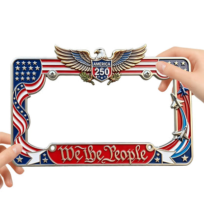 United States 250th Anniversary License Plate Holder Cover Commemorative Patriotic License Plate Cover Fits Standard Size