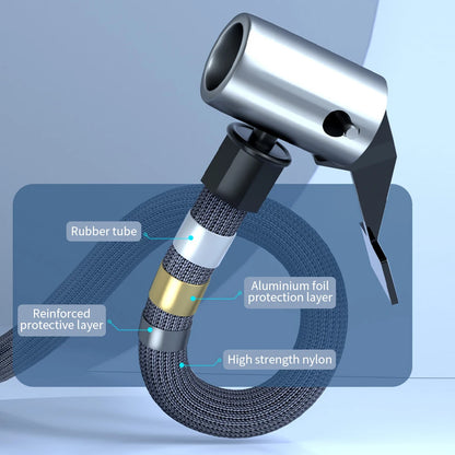 7.4/12V Digital Air Pump 150PSI Smart Air Compressor Portable Tyre Electric Inflator Tire Pump for Vehicle Truck Motorbike Balls