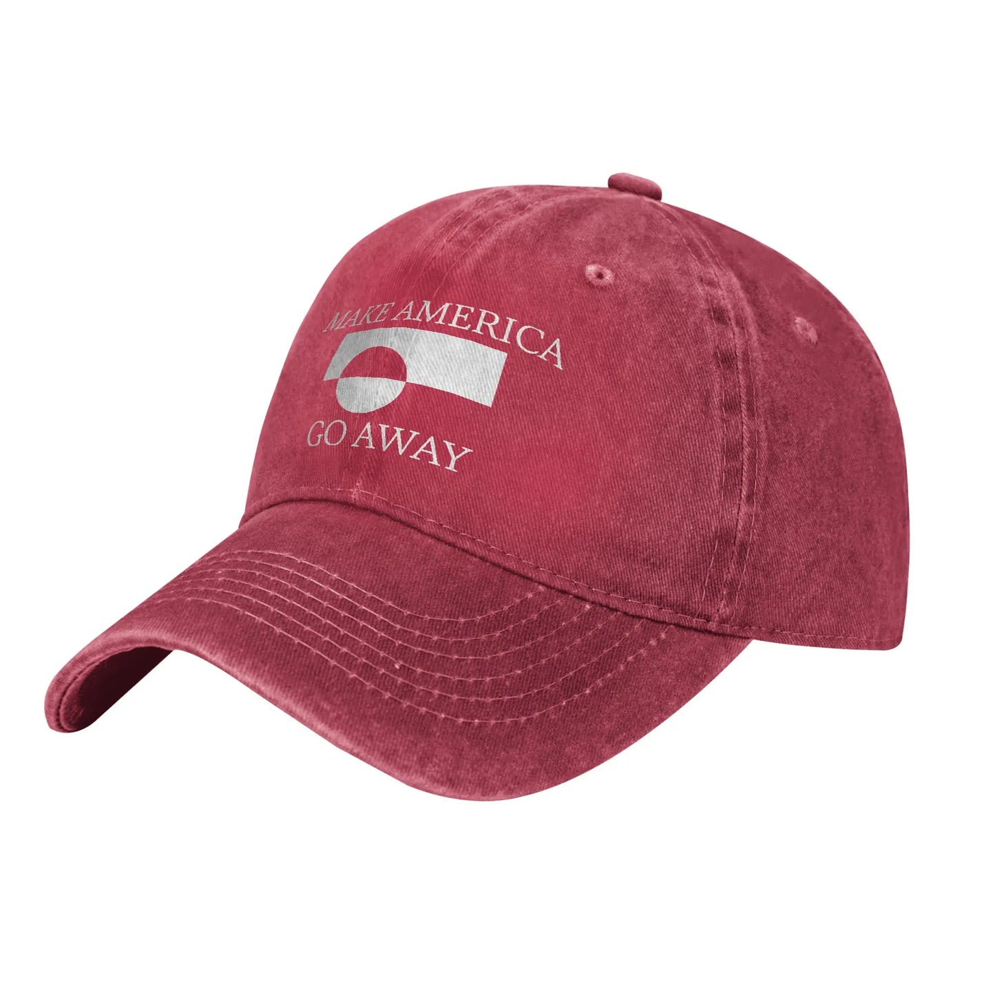 MAGA Make America Go Away  Men Women Baseball Caps Greenland Distressed Denim Caps Hat Classic Outdoor Summer Gift Headwear