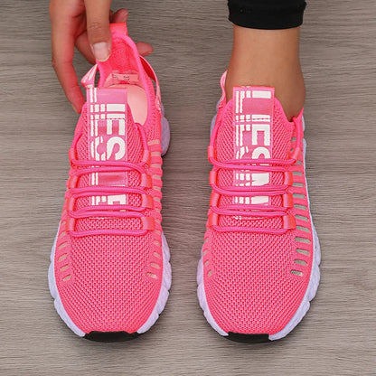 Women's Platform Sports Shoes with Fashionable Trendy Design Breathable Comfortable Shoes Outdoor Hiking  Walking Casual Shoes