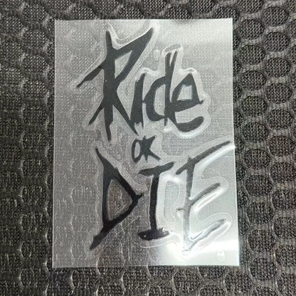 Ride or Die Bike Frame Stickers Bicycle Top Tube Waterproof Decals for MTB Bicycle Decorative Frame Bike Motorcycle Accessories