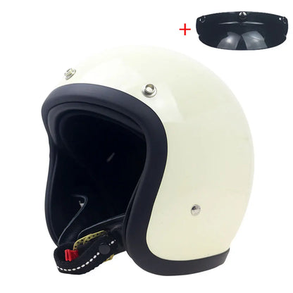 Retro 500TX Open Face Motorcycle Helmet Genuine Vintage Scooter Riding 3/4 Jet Casco DOT Approved Moto Capacete BLD