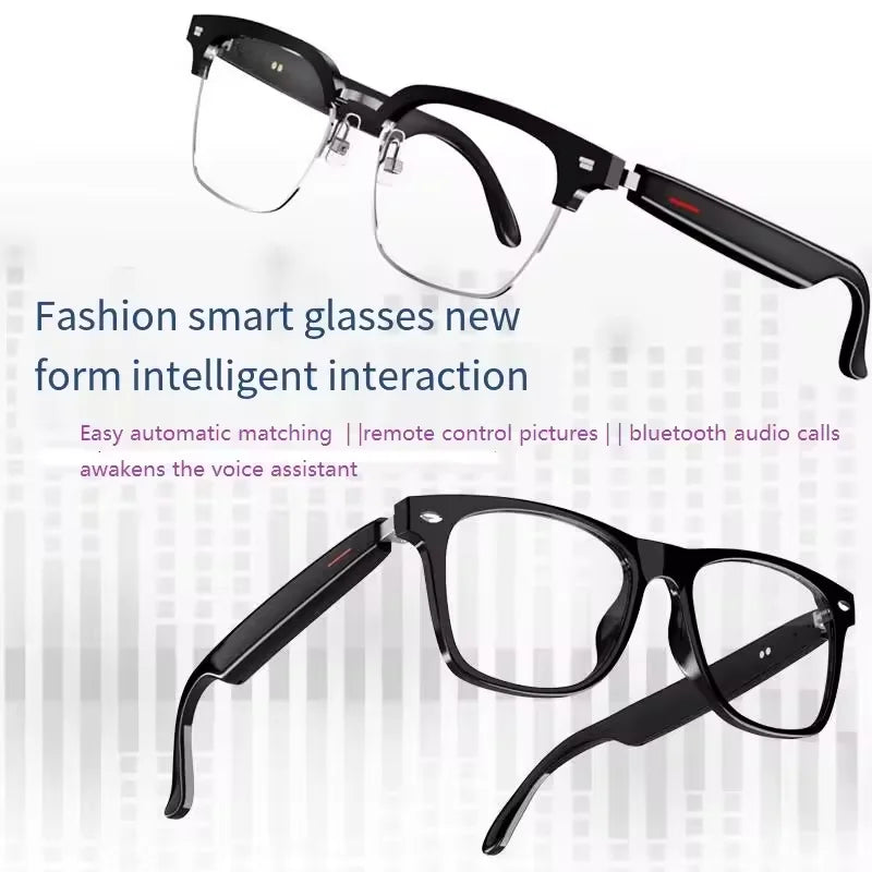 4K HD AI Smart Glasses Chat GPT Bluetooth Call Music Headphones With Camera Recording Voice Assistant Sunglasses for Women Men