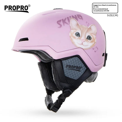 PROPRO Light Ski Helmet With Safety professional Ski Snowboard   motorcycle Integrally-Molded Skiing Snow Husband Men Women