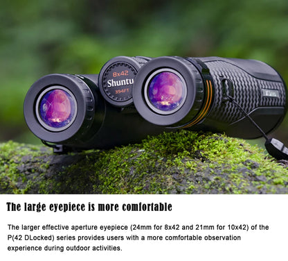 Shuntu 8X42 10X42 ED Binoculars for Adults High Powered Super Bright Clear Lightweight Binocular For Bird Watching Hiking Travel