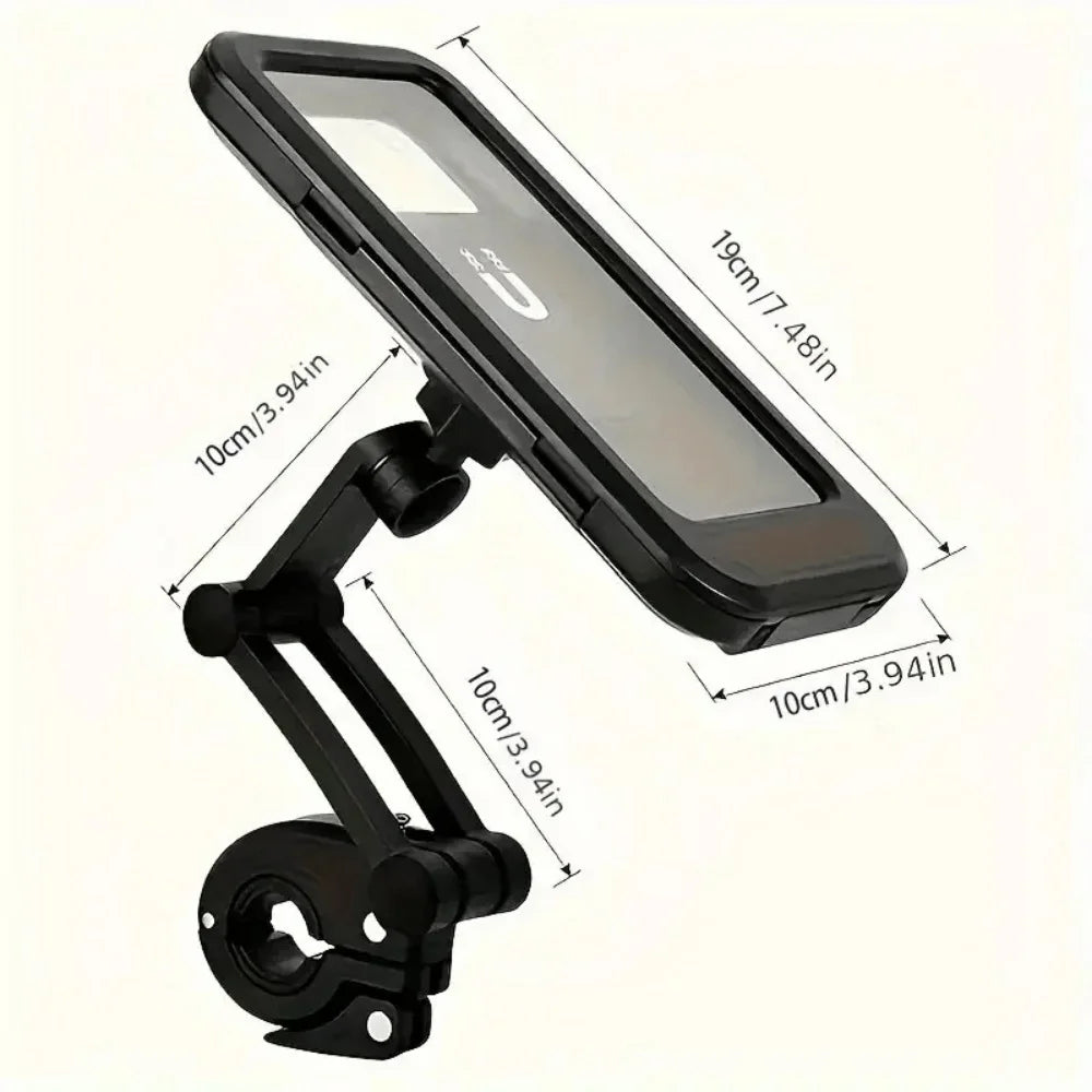 Universal Waterproof Bicycle Phone Holder Motorcycle Mount 360 Swivel Adjustable Magnetic Stand For Mobile Phone GPS Navigation