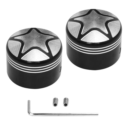 Motorcycle CNC Front Axle Nut Cover Cap Aluminum Black/Chrome For Harley Sportster XL XG Touring Dyna VRSC Softail Street Glide