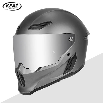 Motorcycle Helmet All-Season Universal Retro Men's Bike Racing Street Bike Riding Running Motorcycle Riding Safety Helmets